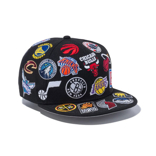 NEW ERA NBA - ALLOVER 9FIFTY BLACK【13773161】