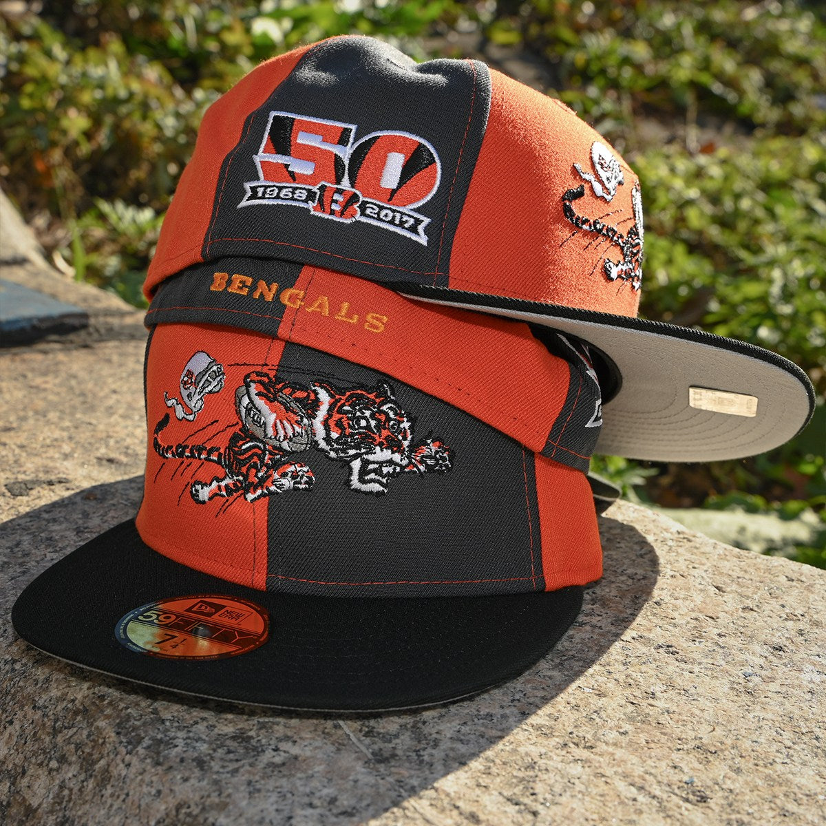 NEW ERA - Cincinnati Bengals 59Fifty 50th Anniversary Rust Orange/Black