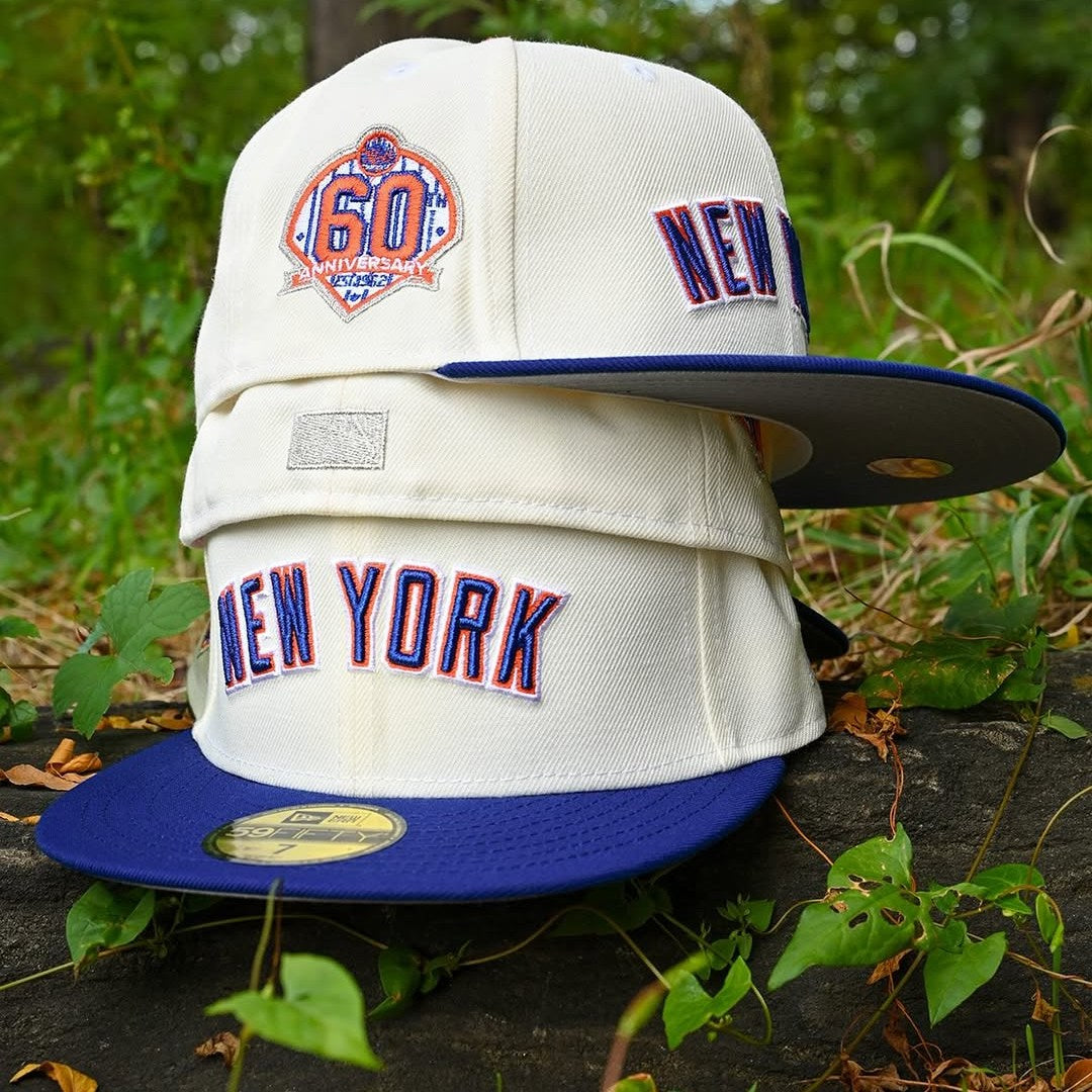 NEW ERA New York Mets - 59Fifty 60th Anniv. Chrome White/Blue
