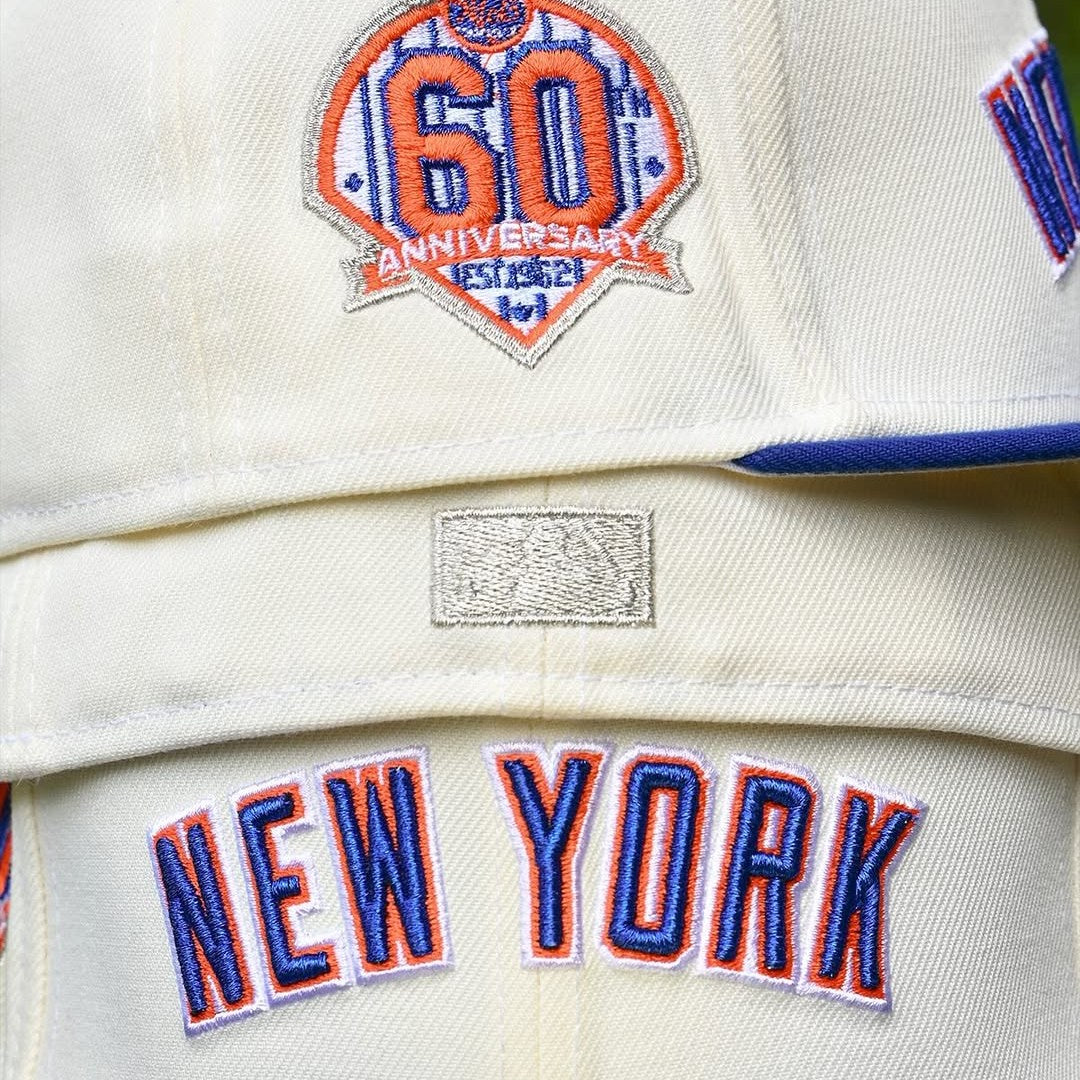 NEW ERA New York Mets - 59Fifty 60th Anniv. Chrome White/Blue