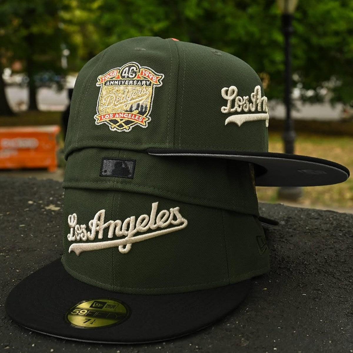 NEW ERA - Los Angeles Dodgers NYCO 59FIFTY 40th Anniversary Rifle Green/Black