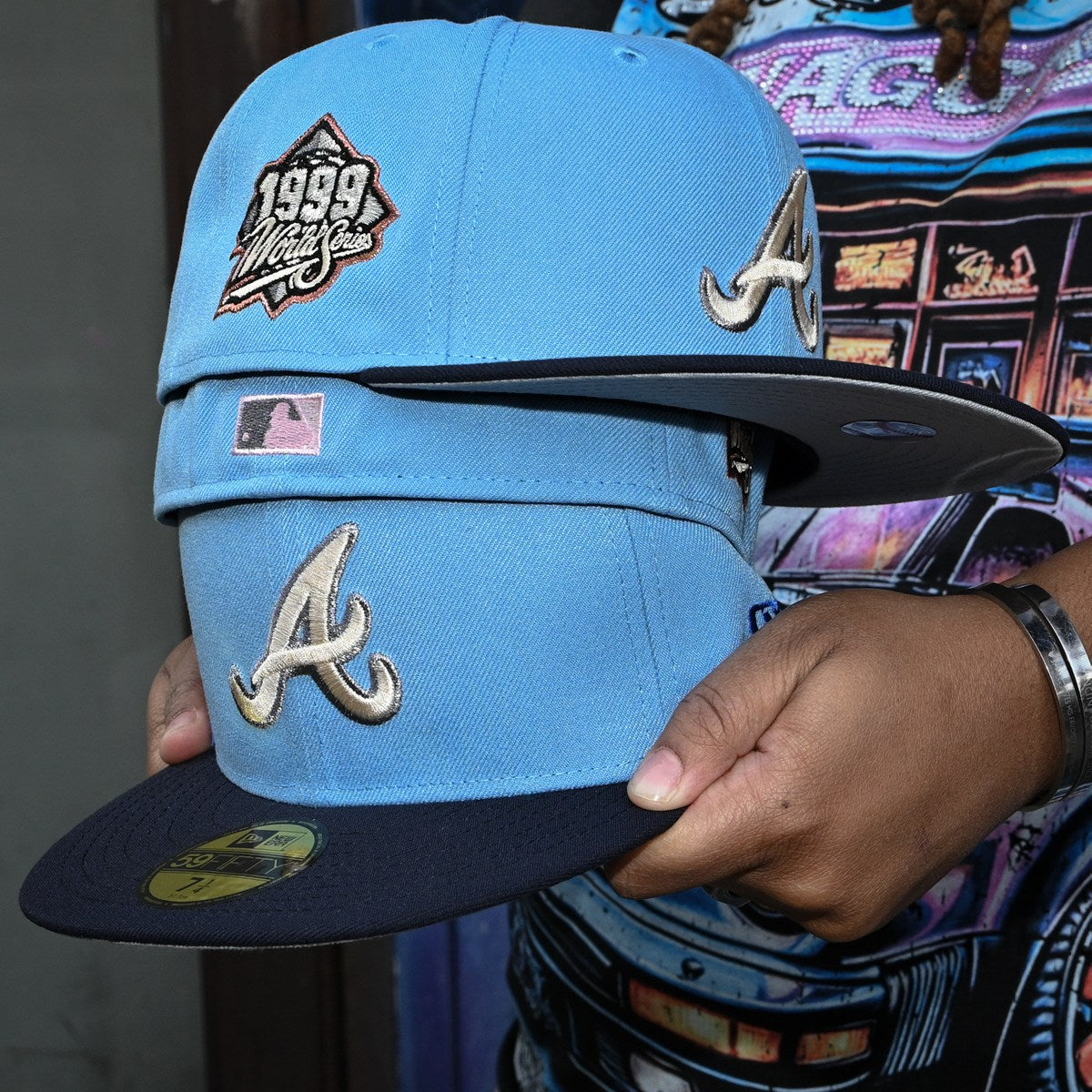 NEW ERA - Atlanta Braves 59Fifty 1999 World Series Sky Blue/Navy