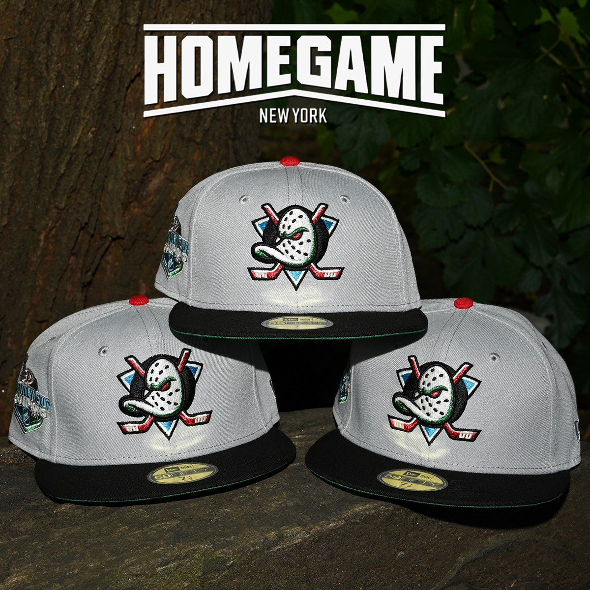 NEW ERA Anaheim Ducks - 59Fifty Stanley Cup Champions 2007 Gray/Black