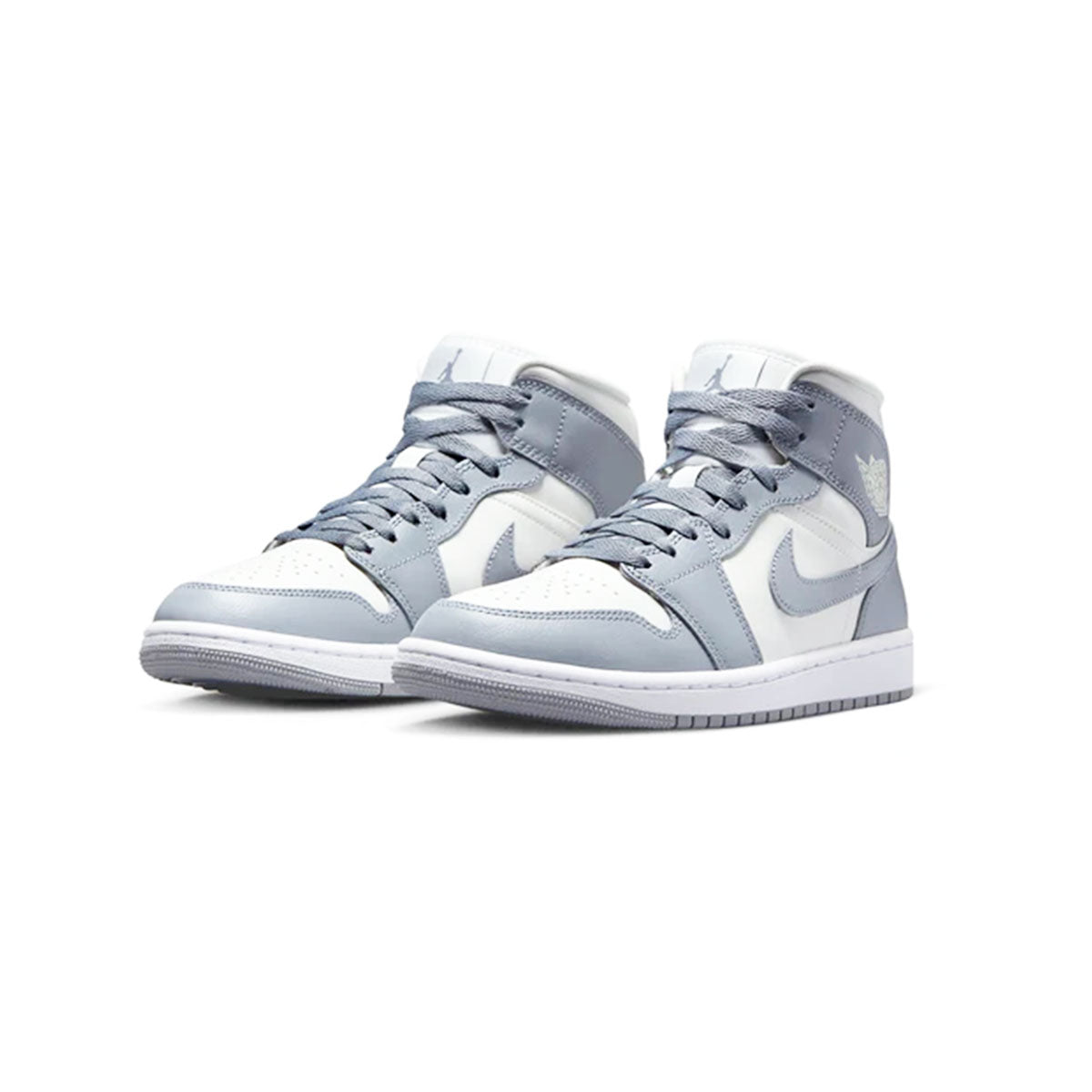 NIKE WMNS AIR JODAN 1 MID Grey/Sail ナイキ ウィメンズ エアジョーダン 1 ミッド グレー/セイル【BQ6472-115】