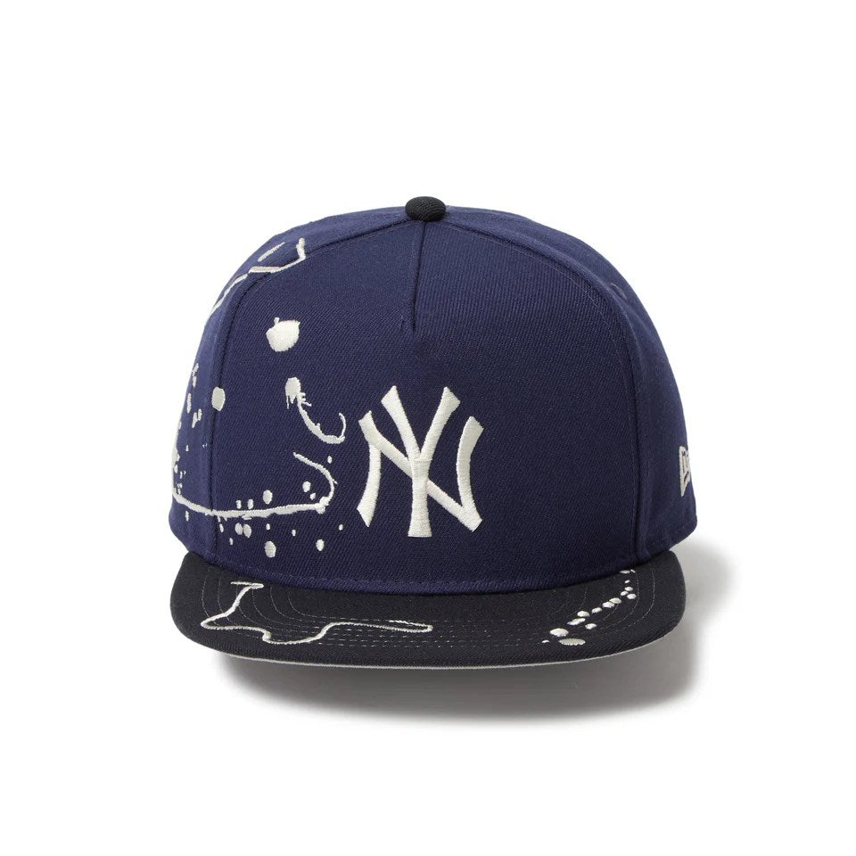 NEW ERA New York Yankees - 5-Panel Square Visor Dripping LIGHT NAVY/NAVY 【14668190】