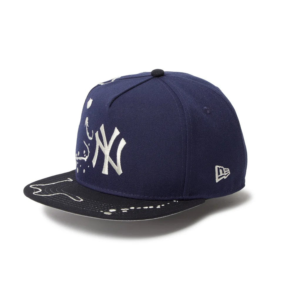 NEW ERA New York Yankees - 5-Panel Square Visor Dripping LIGHT NAVY/NAVY 【14668190】