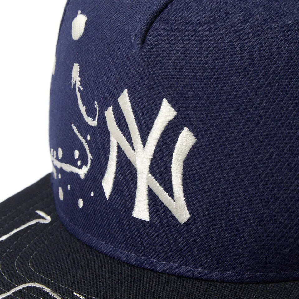 NEW ERA New York Yankees - 5-Panel Square Visor Dripping LIGHT NAVY/NAVY 【14668190】