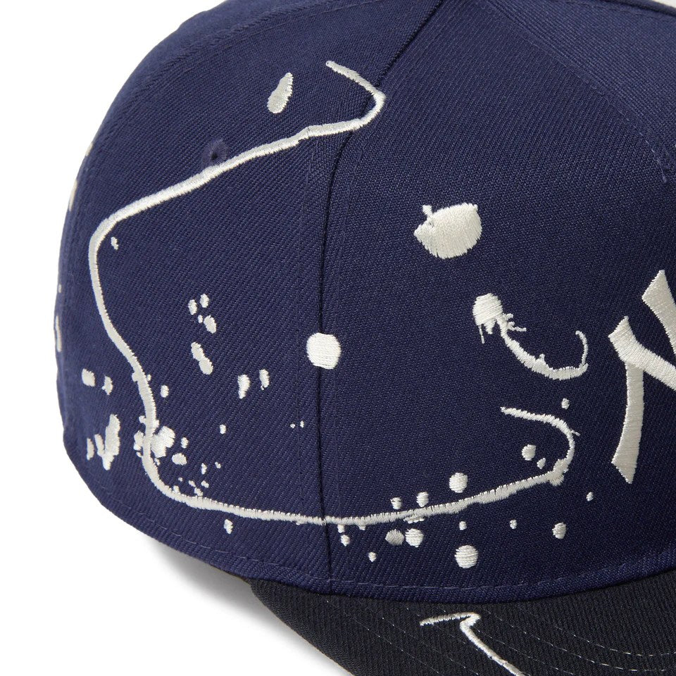 NEW ERA New York Yankees - 5-Panel Square Visor Dripping LIGHT NAVY/NAVY 【14668190】