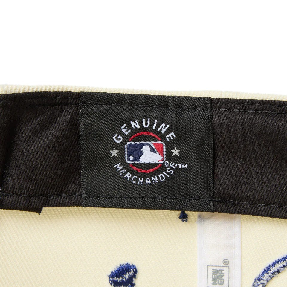 NEW ERA Los Angeles Dodgers - 5-PANELSquare Visor Dripping CHROME/DARK ROYAL 【14668191】