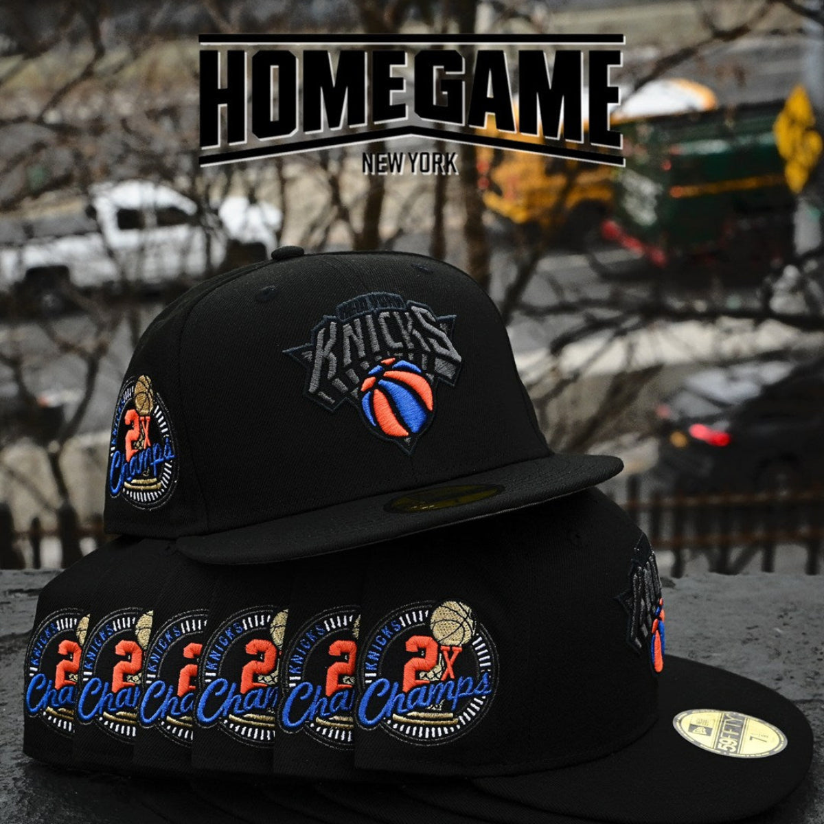 NEW ERA - New York Knicks 59Fifty 2x Champ Black