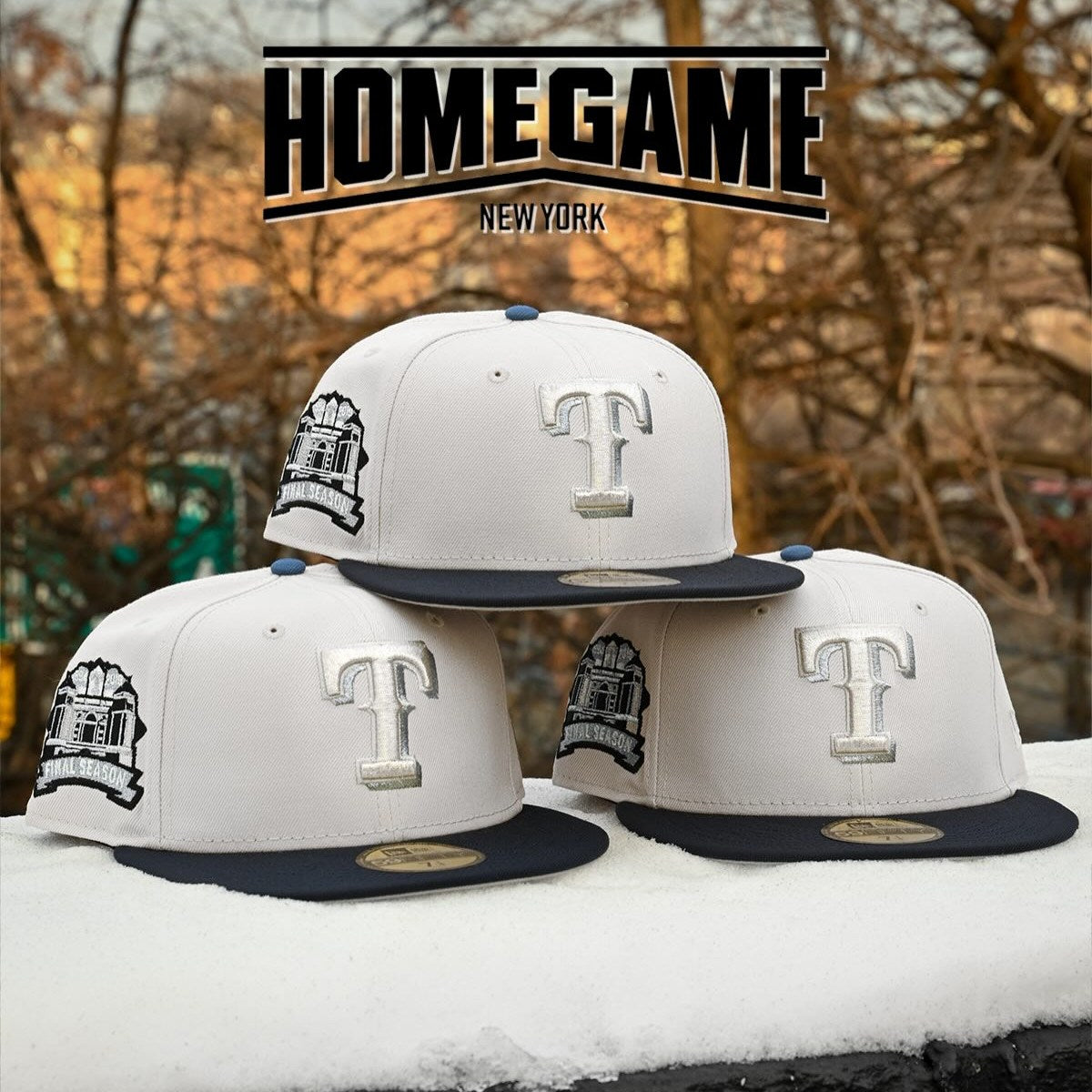 NEW ERA - Texas Rangers NYCO 59FIFTY Final Season Stone/Dark Navy【70979752】