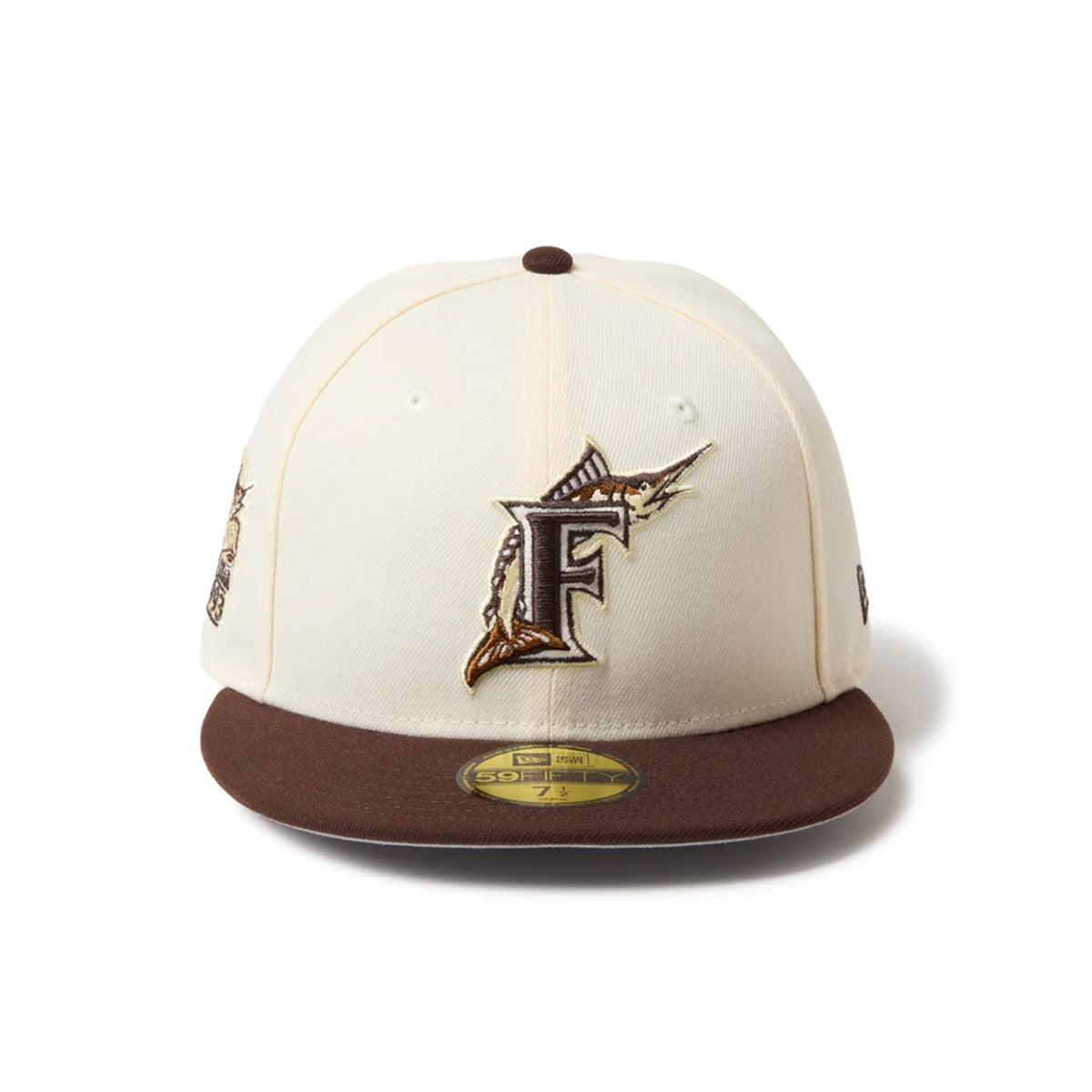NEW ERA Florida Marlins - 59FIFTY COLD BREW Cooperstown IVORY/BURNTWOOD 【14668184】