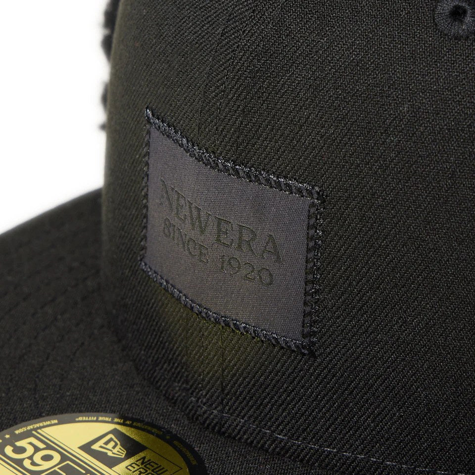 NEW ERA - 59FIFTY Dog Ear Black Woven Patch BLACK【14668179】