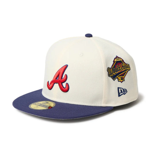 NEW ERA Atlanta Braves - 59FIFTY MLB 2TONE COOPERSTOWN WINE CORK/LIGHT NAVY 【14668161】