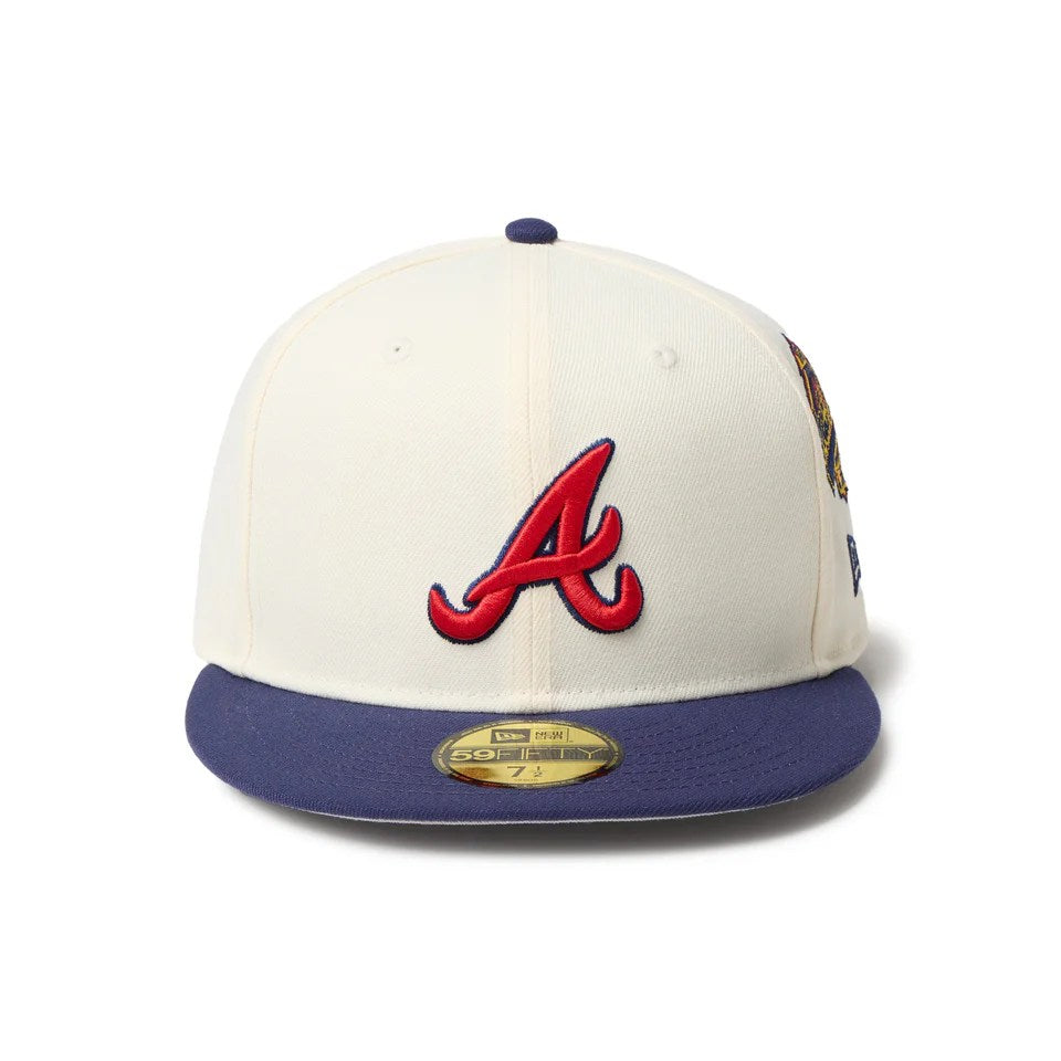 NEW ERA Atlanta Braves - 59FIFTY MLB 2TONE COOPERSTOWN WINE CORK/LIGHT NAVY 【14668161】