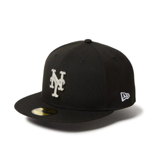 NEW ERA New York Mets - 59FIFTY RHINESTONE BADGE BLACK 【14668128】
