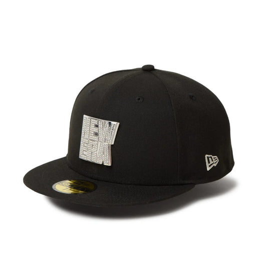 NEW ERA - 59FIFTY RHINESTONE BADGE BLACK 【14668129】