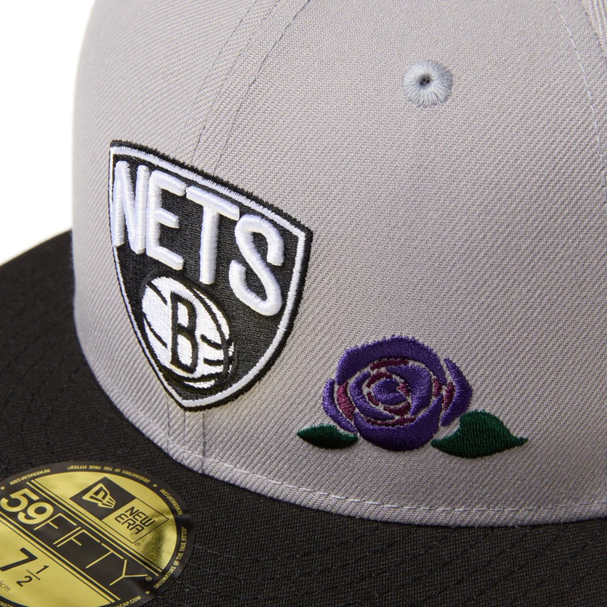 NEW ERA Brooklyn Nets - 59FIFTY WITH ROSE GRAY/BLACK 【14668147】