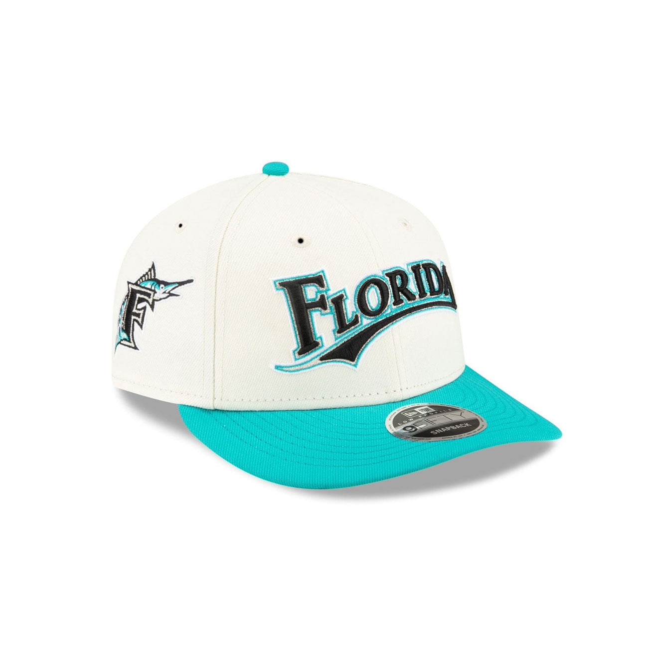 NEW ERA × FELT Florida Marlins - 9FIFTY LP SNAPBACK VINTAGE WHITE