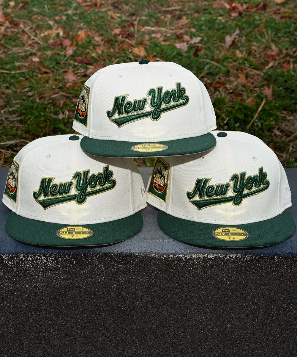 NEW ERA - New York Mets 25th Anniversary 59Fifty Chrome White/Dark Green