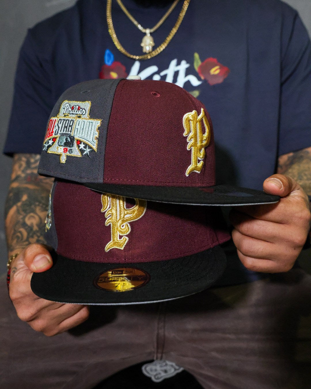 NEW ERA - Philadelphia Phillies 59Fifty 1996 All Star Game Maroon/Black