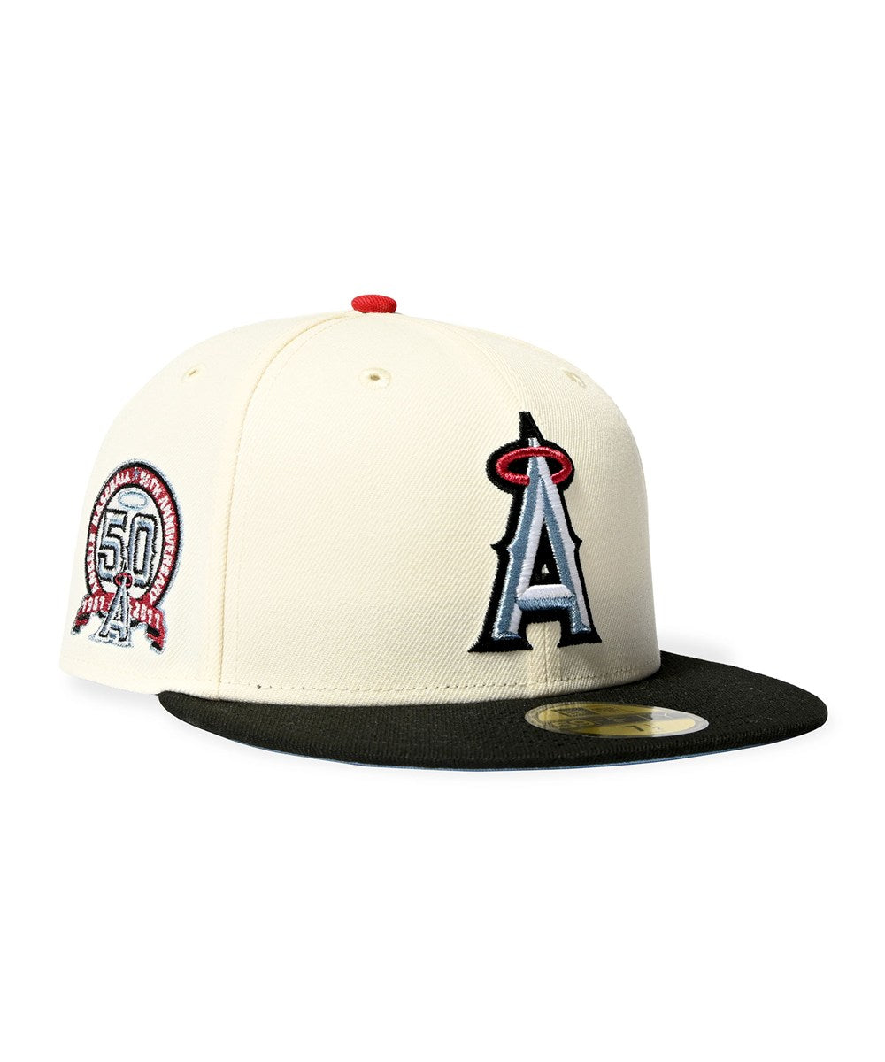 NEW ERA - ANAHEIM ANGELS CO 50th Anniversary 59FIFTY CHROME WHITE