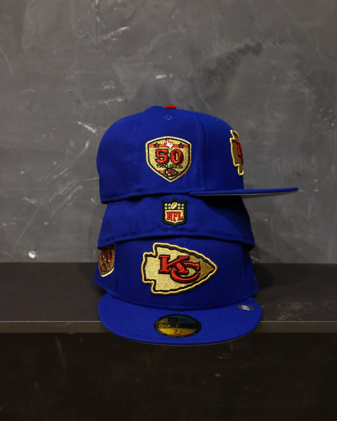 NEW ERA - Kansas City Chiefs 59Fifty 50 years Calming Blue