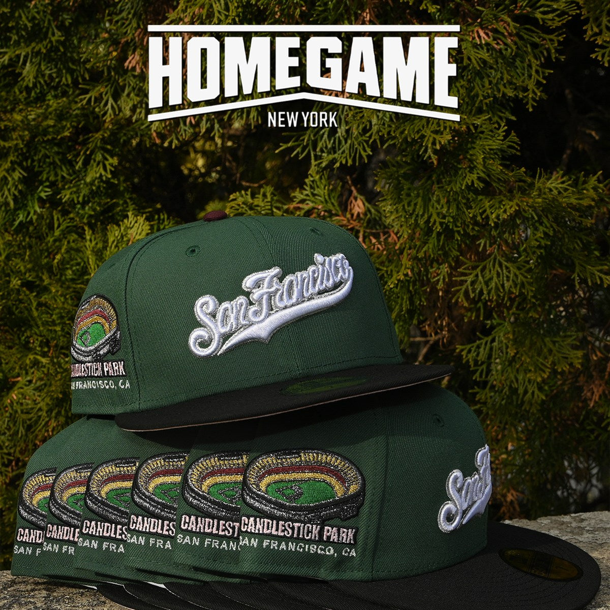 NEW ERA - San Francisco Giants NYCO 59FIFTY CANDLESTICK PARK Pine Green/Black【70975939】