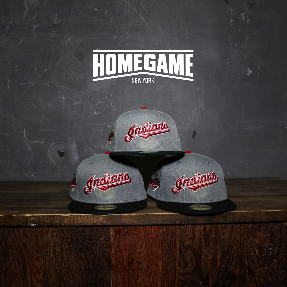 NEW ERA - Cleveland Indians 1997 World Series Dark Graphite/Black