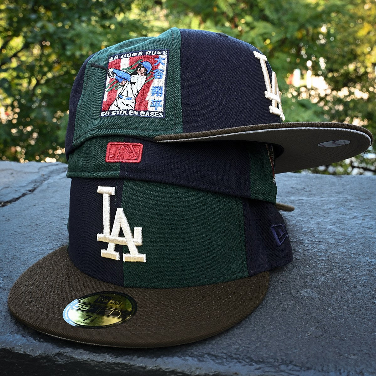 NEW ERA - Los Angeles Dodgers Shohei Ohtani 59FIFTY Navy/Dark Green/Walnut