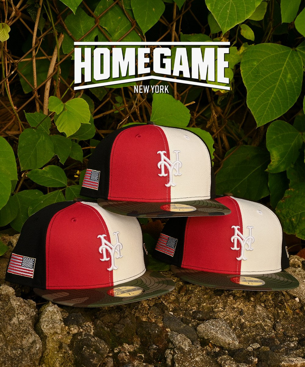 NEW ERA - New York Mets 59Fifty Red/Chrome White/Black/Woodland Camo