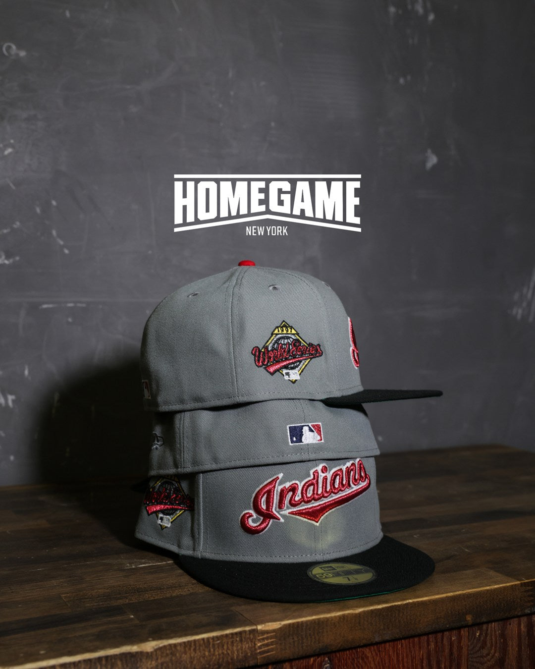 NEW ERA - Cleveland Indians 1997 World Series Dark Graphite/Black