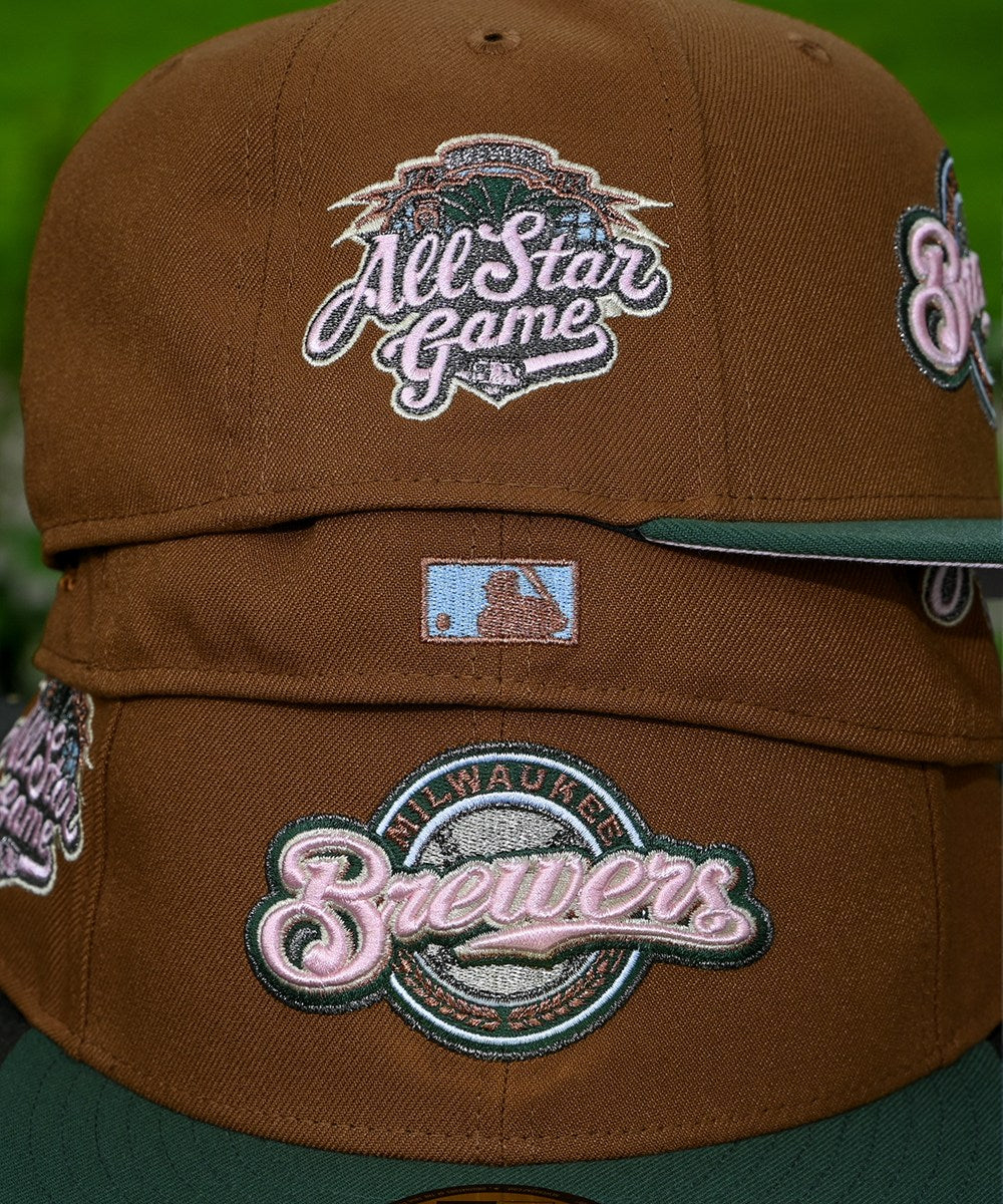NEW ERA - Milwaukee Brewers 59Fifty 2002 All Star Game Khaki/Dark Green