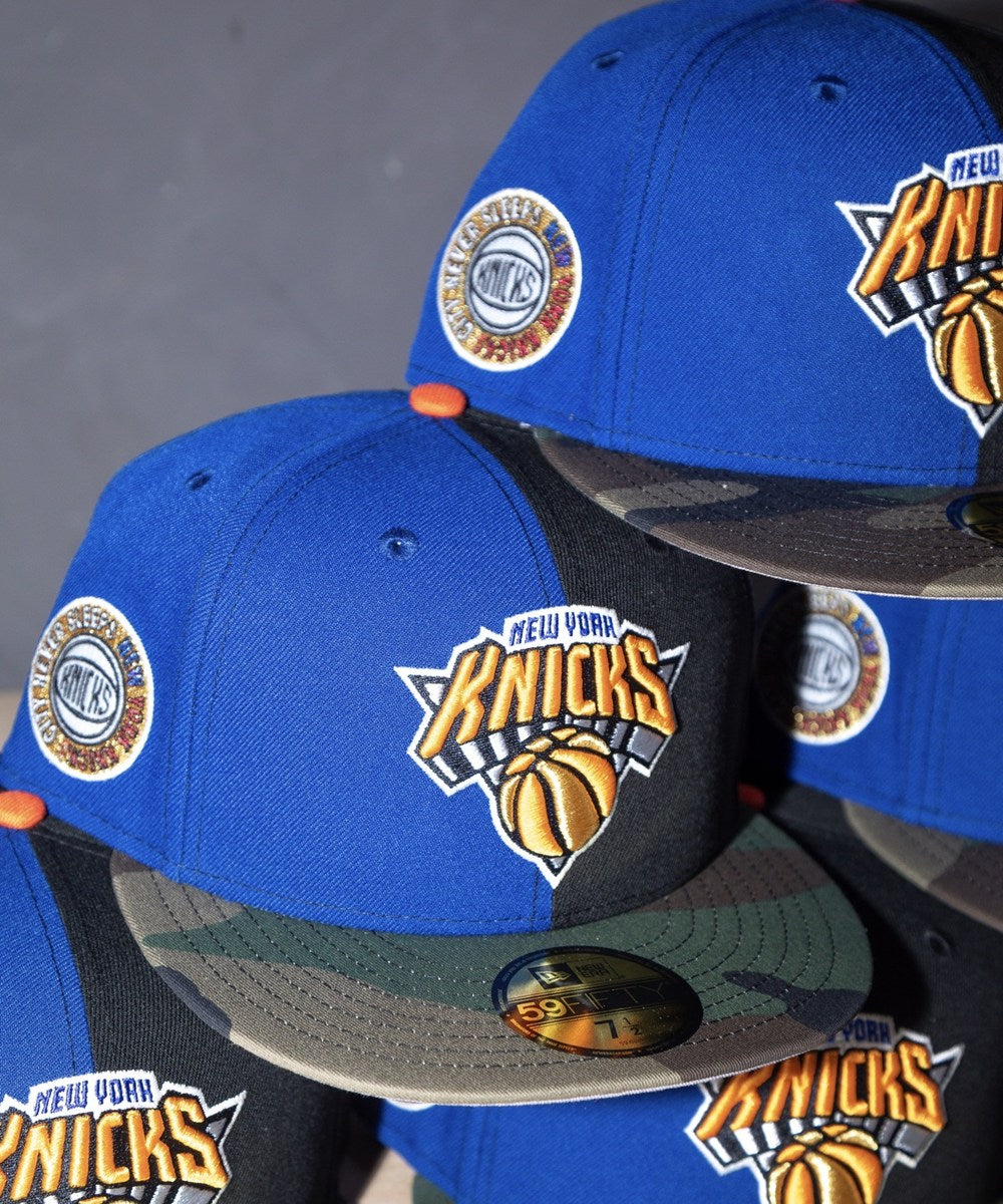 NEW ERA - New York Knicks City Never Sleeps Royal/Black/Woodland Camo