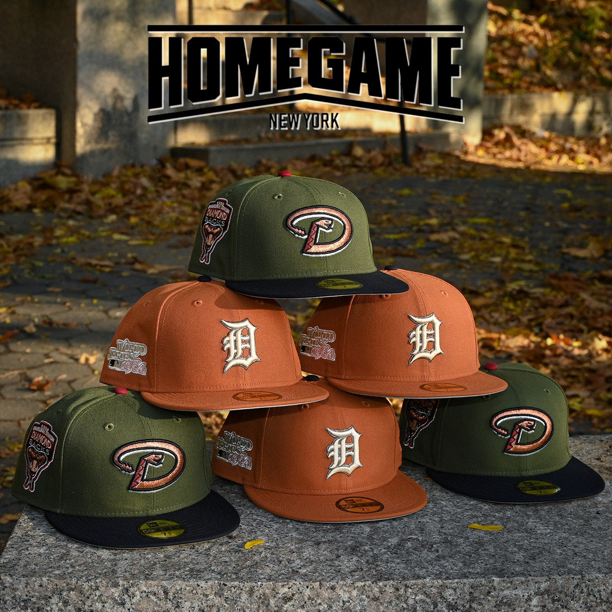 NEW ERA - Detroit Tigers 59Fifty 1984 World Series Rust Orange