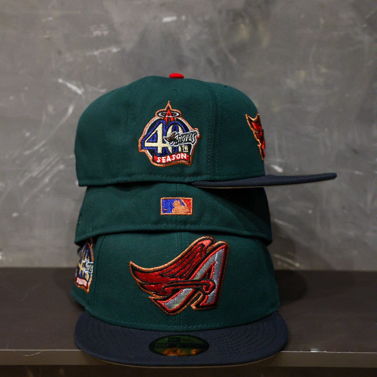 NEW ERA - Los Angeles Angels 59Fifty 40th Season Dark Green/Navy