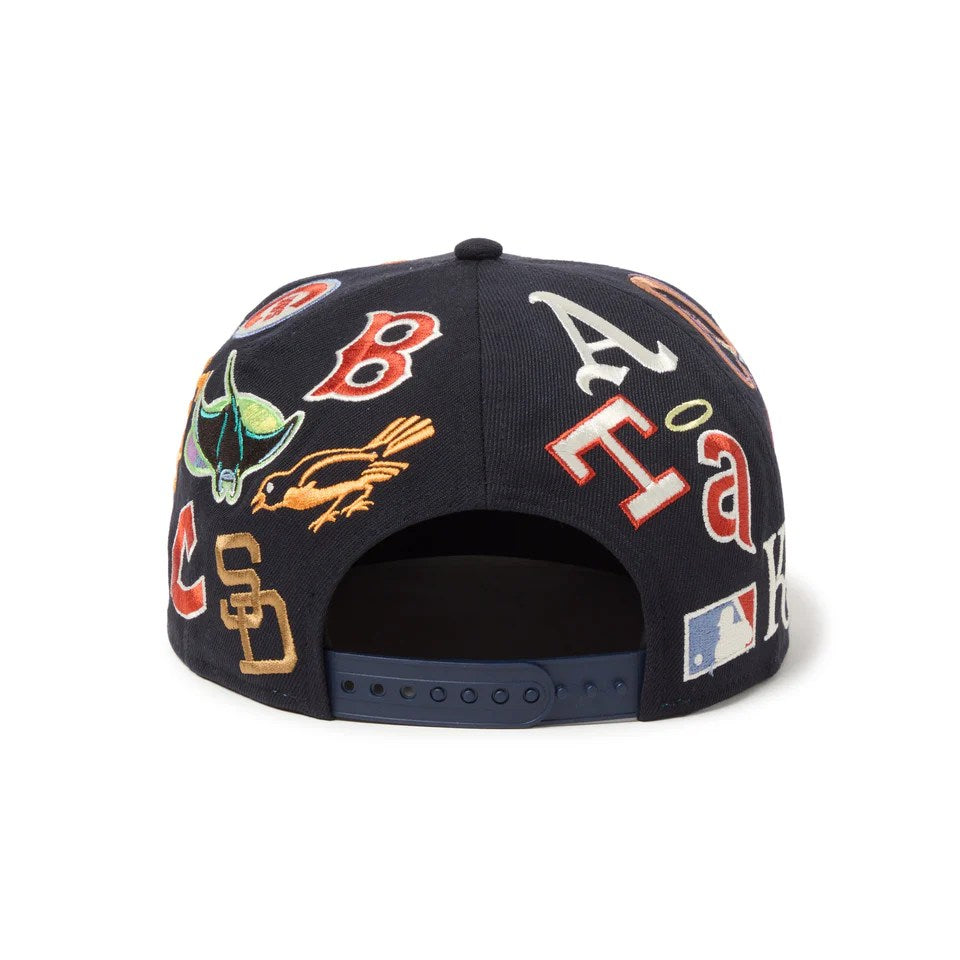 NEW ERA - 9FIFTY Team Logo Allover MLB NAVY 【14667799】