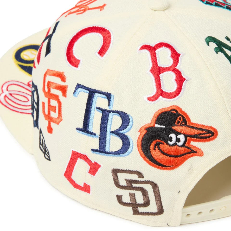 NEW ERA - 9FIFTY Team Logo Allover MLB CHROME【14667804】