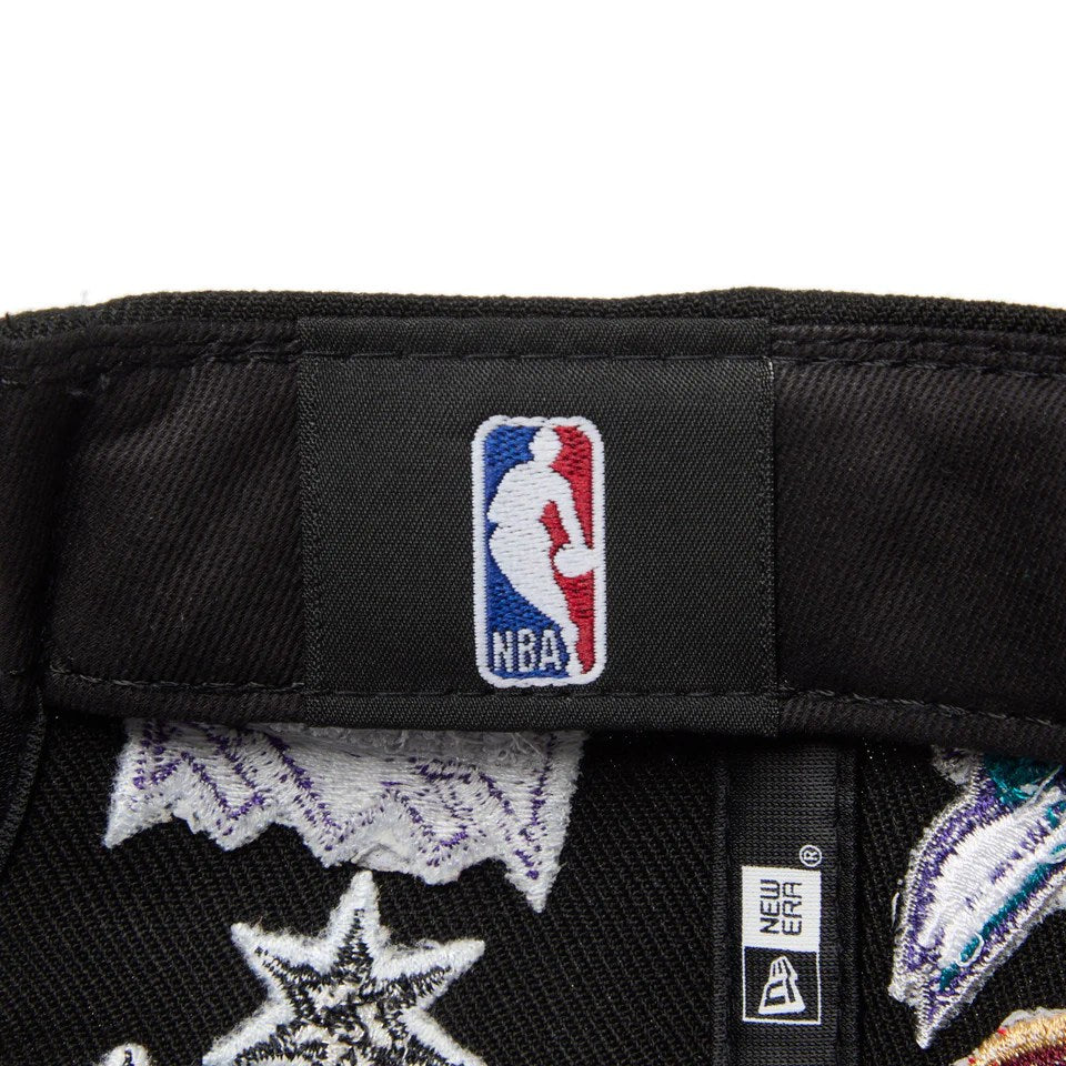 NEW ERA - 9FIFTY Team Logo Allover NBA BLACK 【14667798】