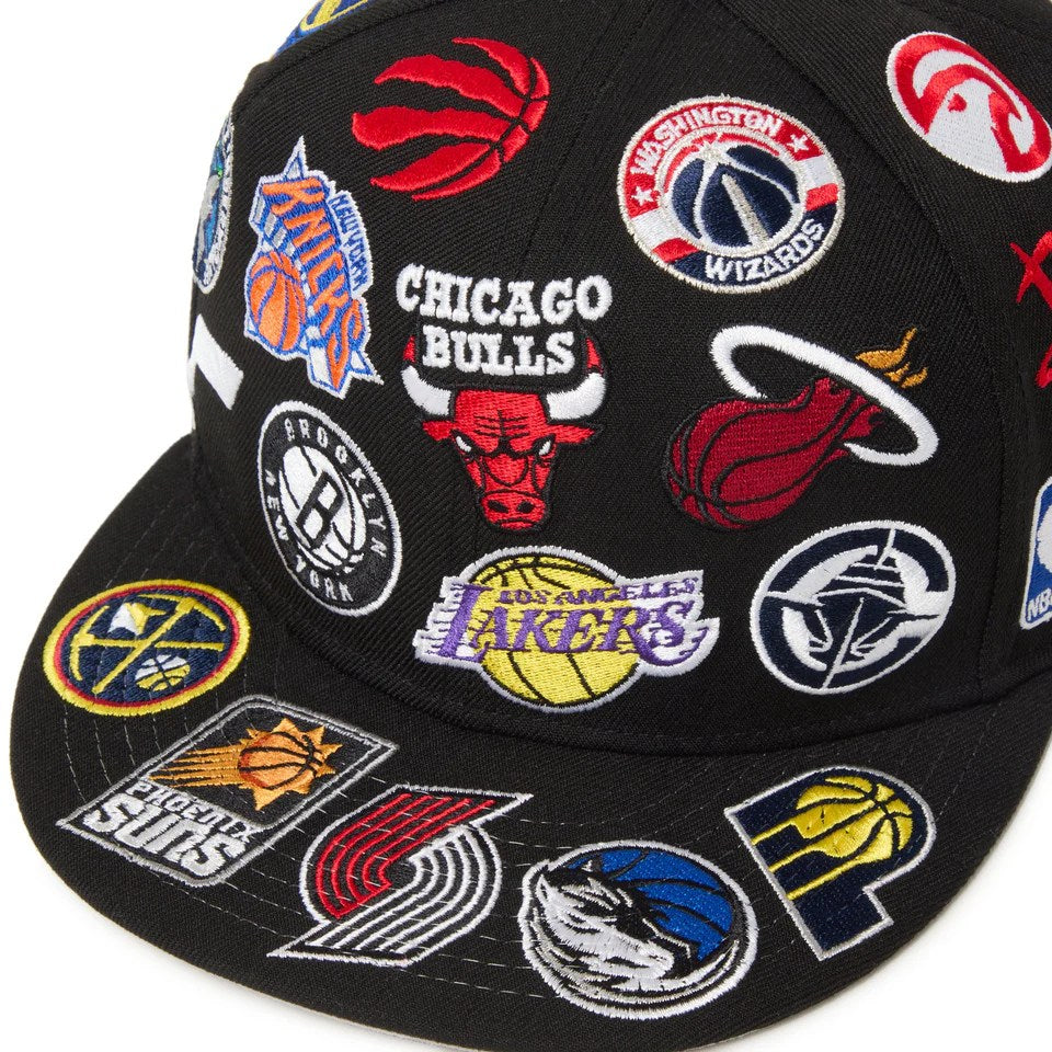 NEW ERA - 9FIFTY Team Logo Allover NBA BLACK 【14667798】