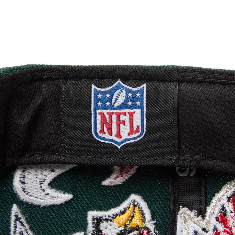 NEW ERA - 9FIFTY Team Logo Allover NFL DARK GREEN【14667797】
