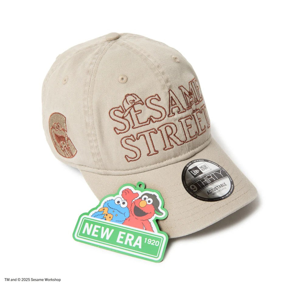 NEW ERA  SESAME STREET  - 9THIRTY SIDE Cookie Monster KHAKI 【14682583】