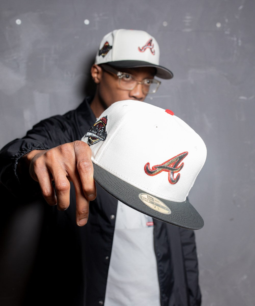 NEW ERA - Atlanta Braves 59Fifty 1992 World Series Chrome White/Black