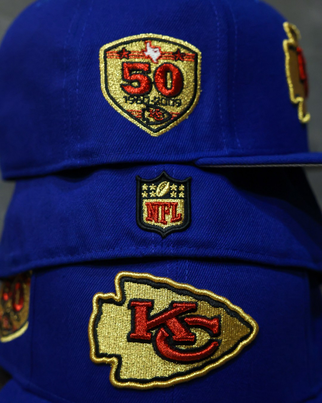 NEW ERA - Kansas City Chiefs 59Fifty 50 years Calming Blue