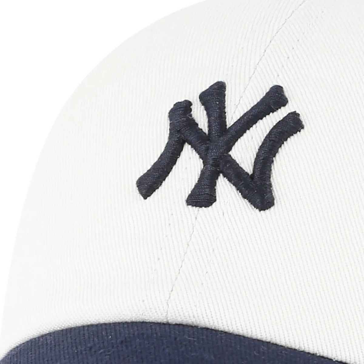 ’47 BRAND New York Yankees - CLEAN UP WHITE/NAVY【14920543 47A-CLP-B-CONTT17CNS-SS】