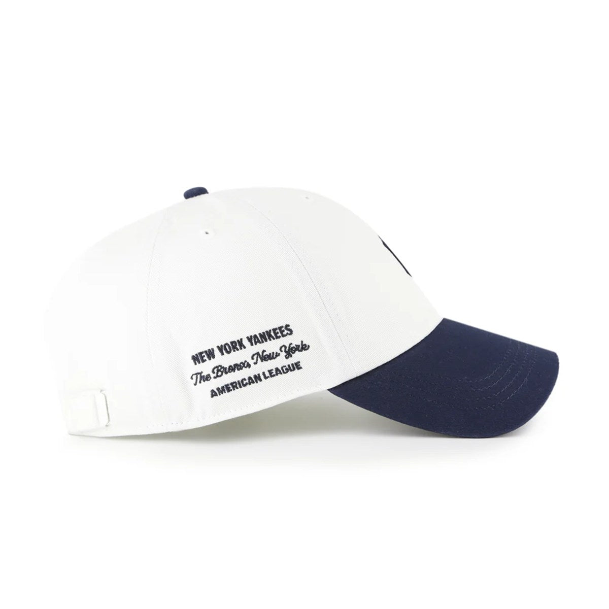 ’47 BRAND New York Yankees - CLEAN UP WHITE/NAVY【14920543 47A-CLP-B-CONTT17CNS-SS】