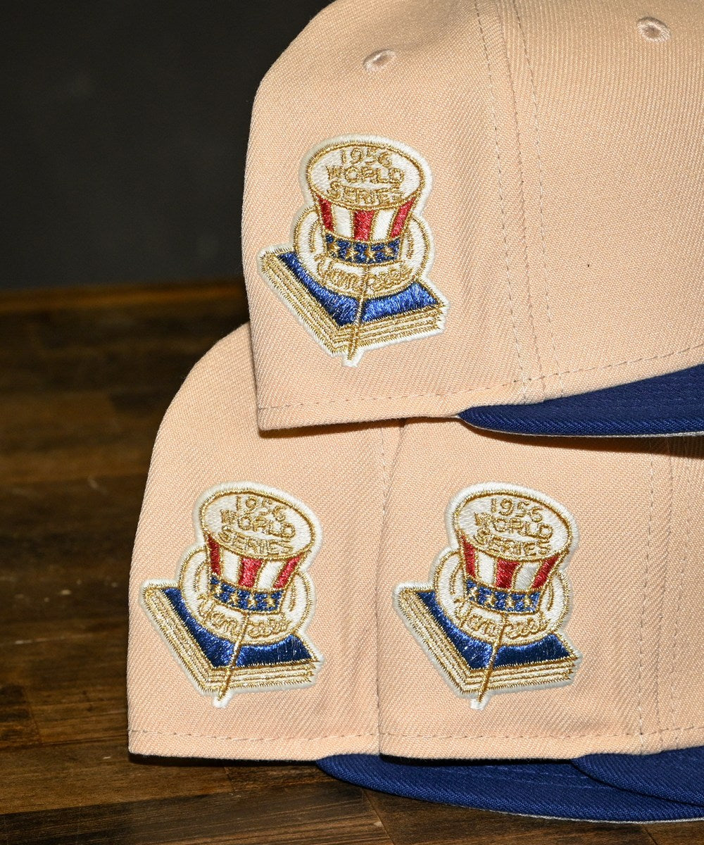 NEW ERA - Brooklyn Dogers NYCO WORLD SERIES 1956 59FIFTY VEGAS GOLD/SONGBIRD BLUE