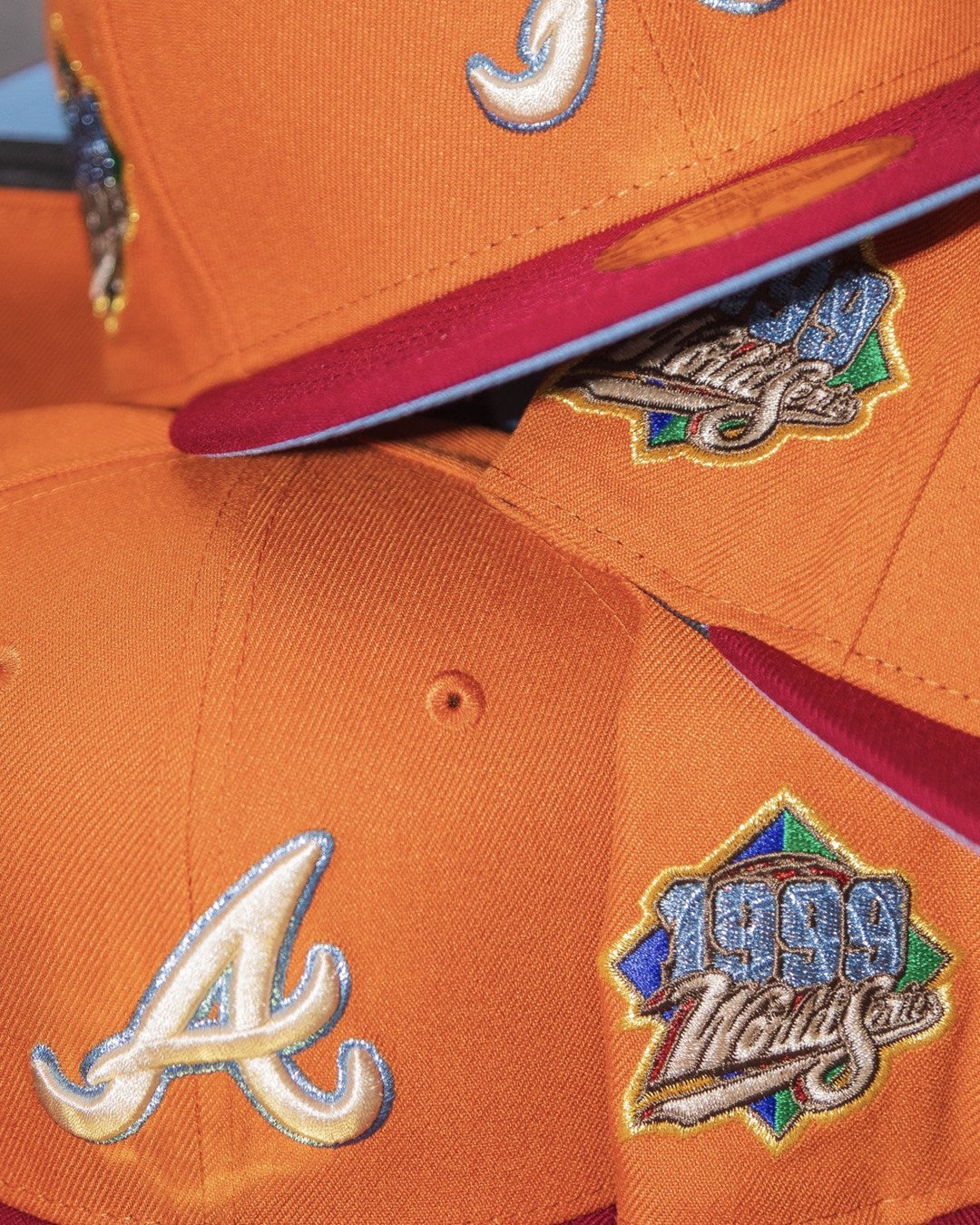 NEW ERA - Atlanta Braves 59Fifty 1999 World Series Rust Orange/Burgundy