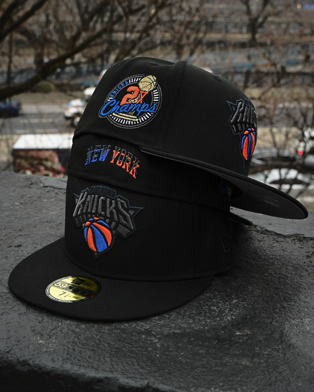 NEW ERA - New York Knicks 59Fifty 2x Champ Black