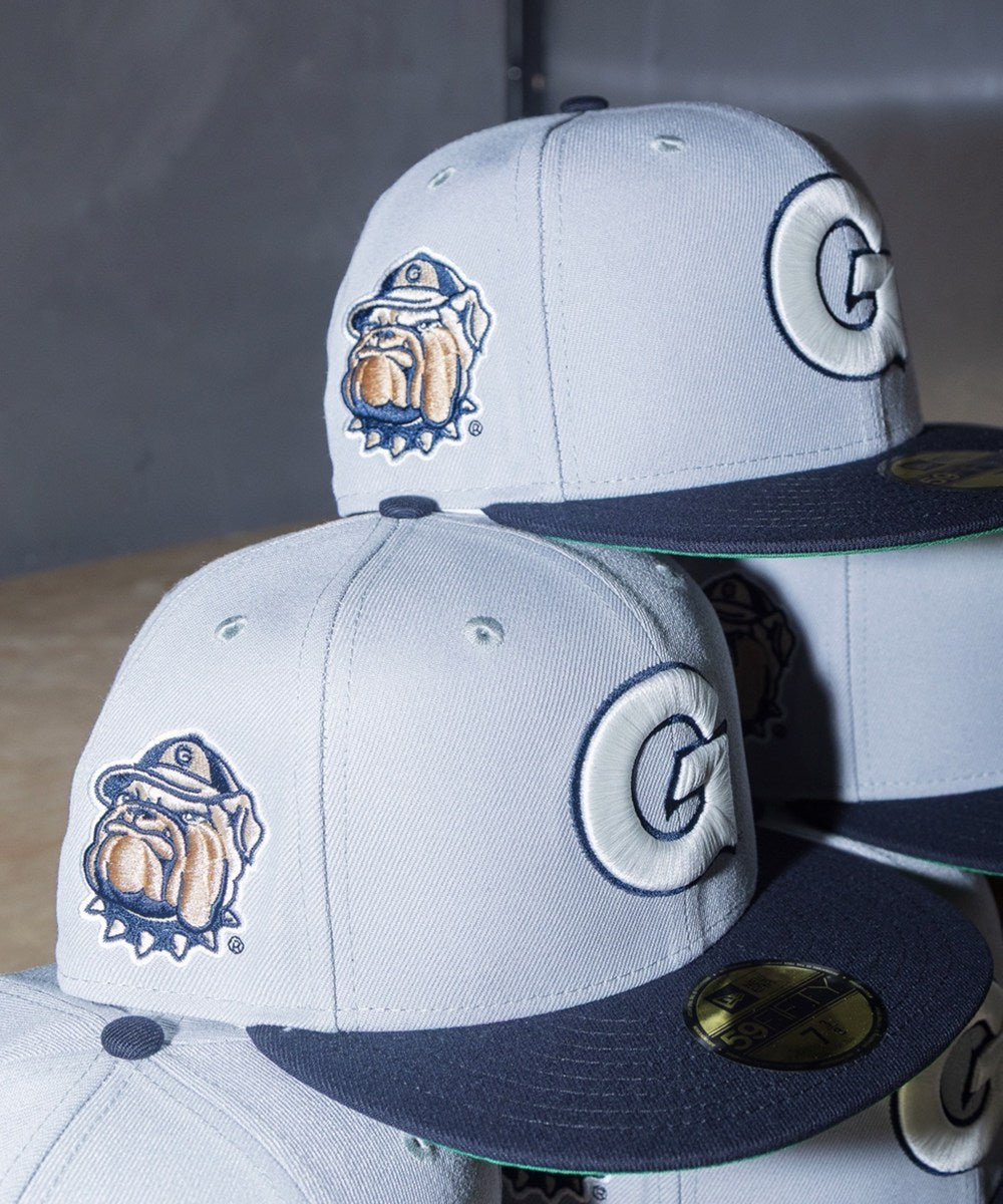 NEW ERA - Georgetown Hoyas Jack the Bulldog 59Fifty Misty Morning Gray/Navy